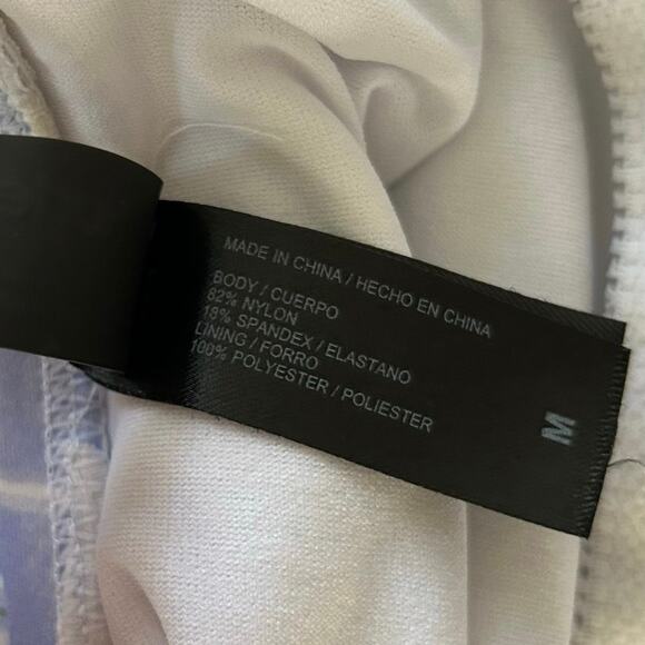 Hurley Women One Piece Swimsuit Bathing Suit Blue Green Beach Vacation Medium - Picture 5 of 9